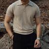 Polo da uomo a maniche corte tinta unita - Stile trendy, versatile e giovanile per l'estate