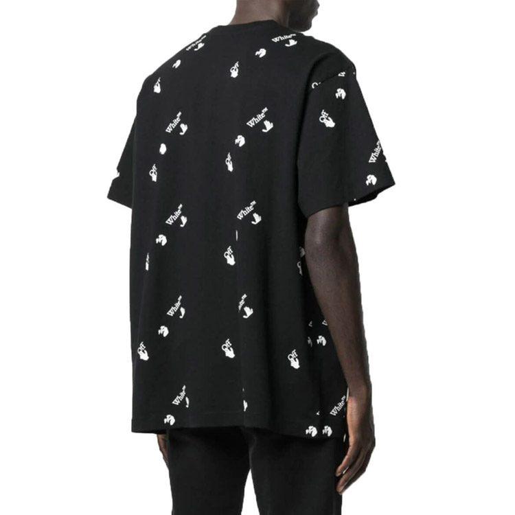 Off-White Swimming Man Logo-print T-shirt OMAA038R21JER0101001