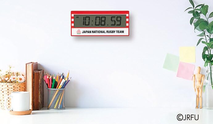 Seiko Clock Budík Stolní hodiny Nástěnné hodiny Digitální Sportovní Časovač Hodiny Červené 158 x 176 x 65mm AC802R