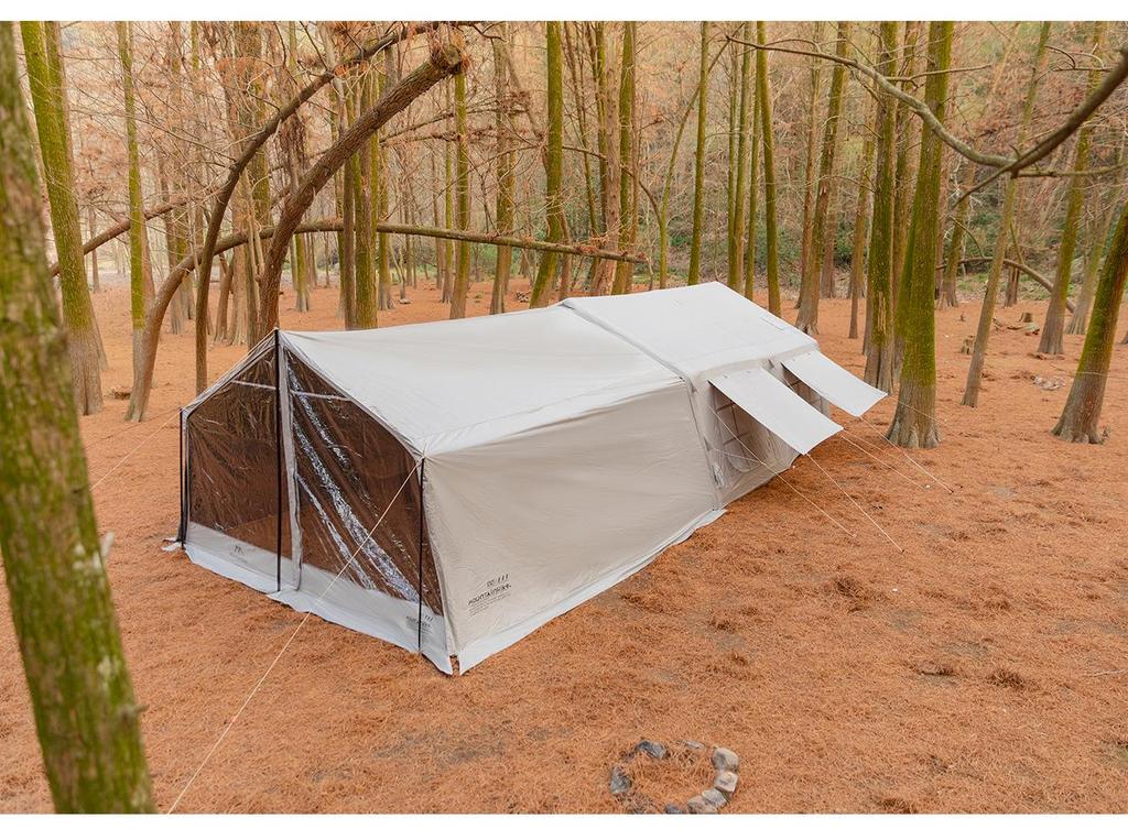 Mountain Guest Inflatable Tent, 13.6 sqm, Large Capacity, Rainproof, Multi-person Outdoor Camping Tent