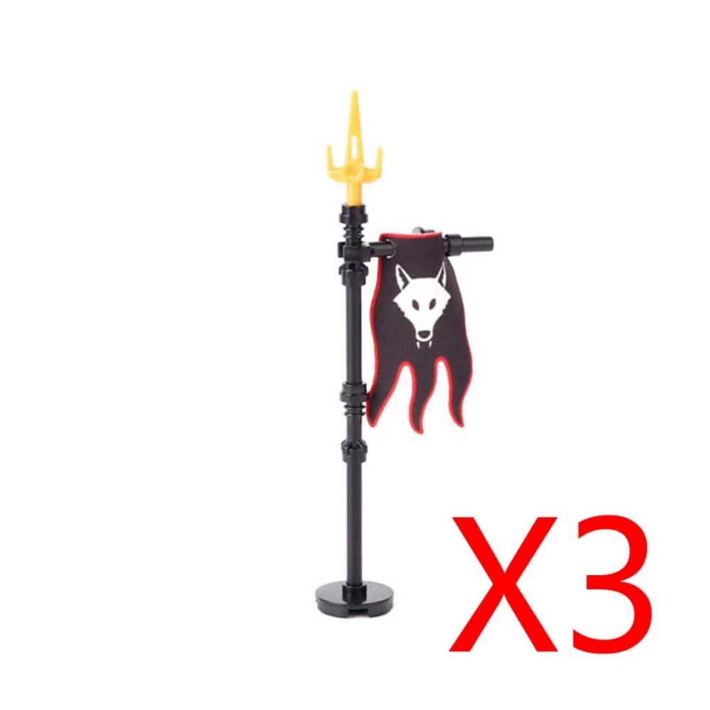 MOC Blocuri de Construcții Militare Figurine Soldați Medievali Accesorii Arme Leu Roșu Vultur Negru Cavaler Armură Scut Mini Cărămizi