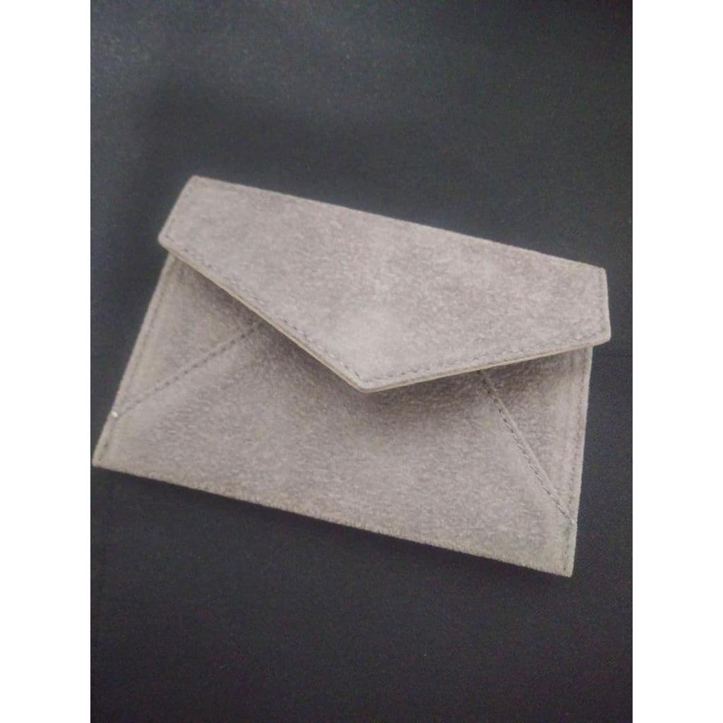 Used New OMEGA Omega card case with box (gray color)