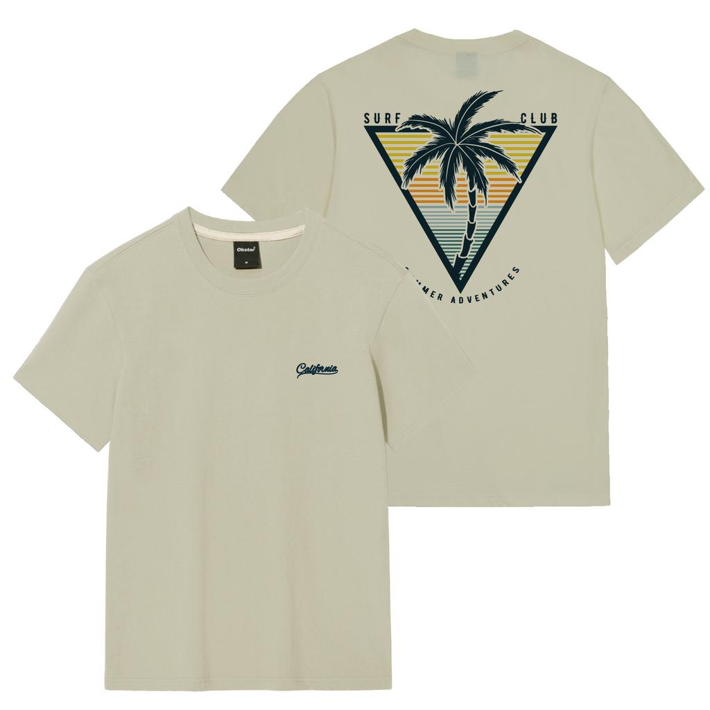 OKSTAR California Palm Tree Short Sleeve Tee