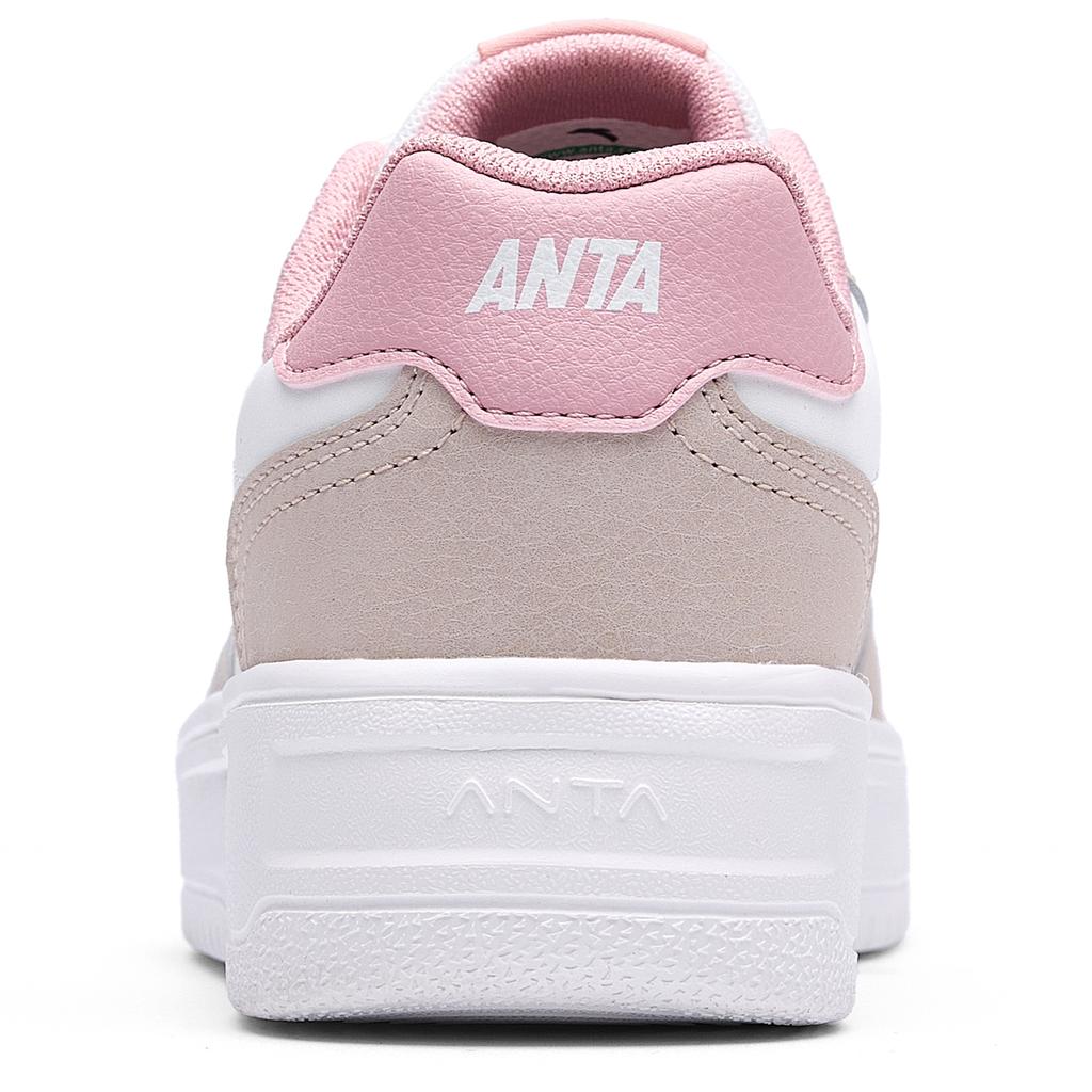 Anta Leicht Frisch Einfach Vielseitig Mode Langlebig Atmungsaktiv Low-Top Skate-Schuhe Damen Sneaker Hellrosa 922628016Q-2