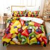 Fruit Duvet Cover Set Queen Size Quilt Covers Double Bed 220x240 3D Single Thin Bedding Set 2PCS 3PCS Pillowcase Full Twin King