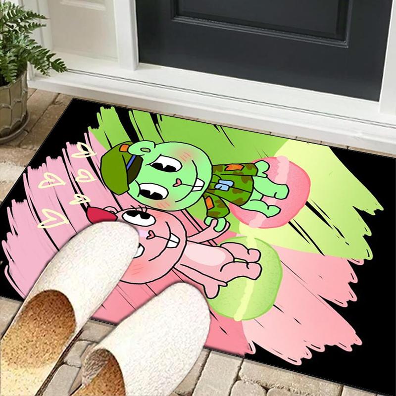 Happy Tree Friends Anniversary Office Rug Chair Mat, Game Carpet, Suitable for Front Door, Bedroom, Living Room, Desk, Holiday Gift