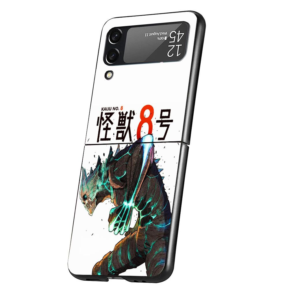 Kaiju No. 8 Anime Cover Phone Case For Samsung Galaxy Z Flip 7 6 5 4 3 5G Flip7 Flip6 Flip5 Flip4 Flip3 Black Fundas Shell Galax