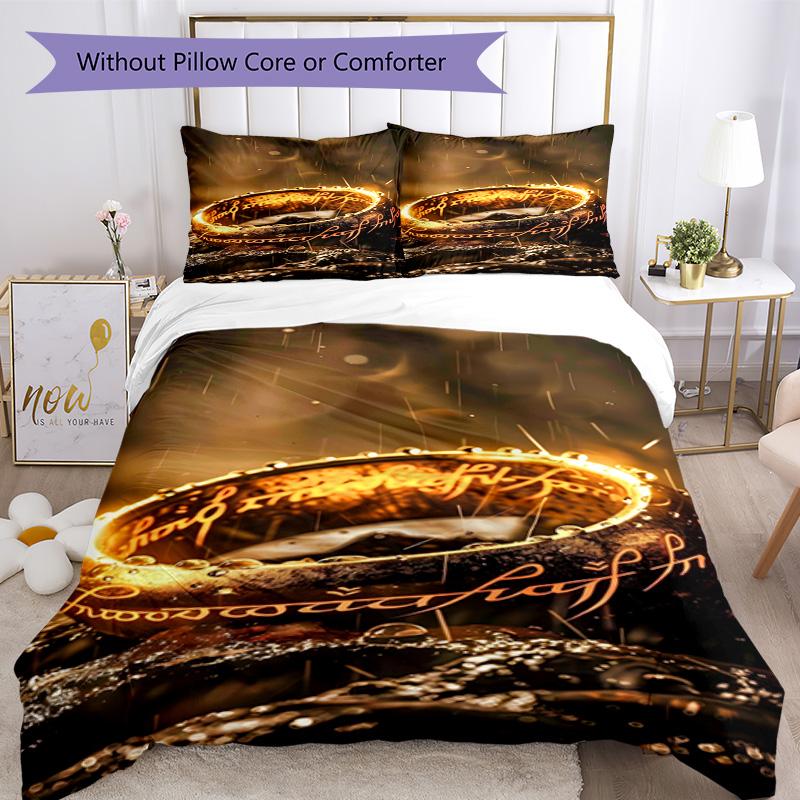 Lord Rings Bed Linen Set Design for Guest Room Machine Washable Perfect Gift for Friends Family