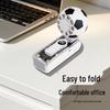 X68 Cross Football World Cup Portable Handheld Fan with Semiconductor Cooling and Rechargeable Folding Design.