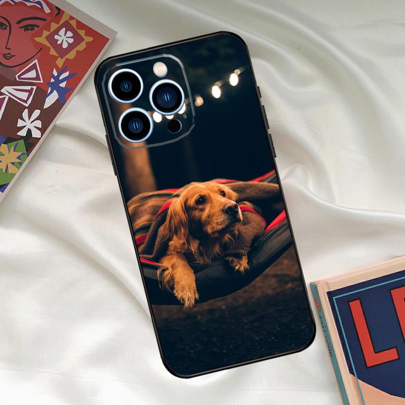 Golden Retriever Friend Phone Case For iPhone 16 15 14 13 12 11 17 Pro Max 15 16 Plus 12 Mini 16e 17 Air Funda Cover