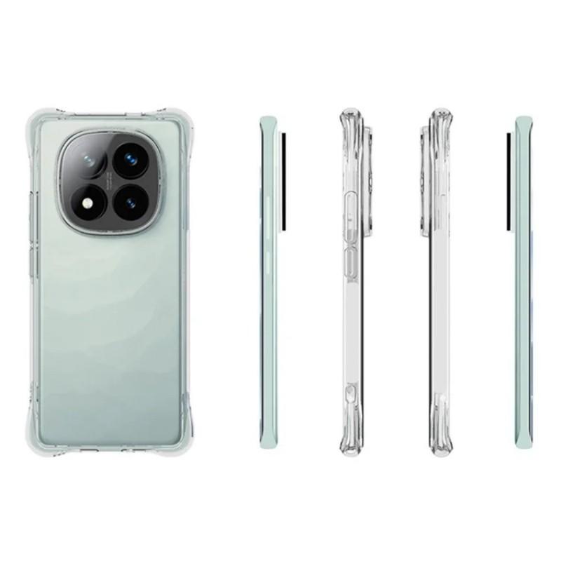 For Xiaomi Redmi Note 14 Pro+ 5G Clear TPU Case WANLONFENG TM Series 2.0mm Phone Back Cover