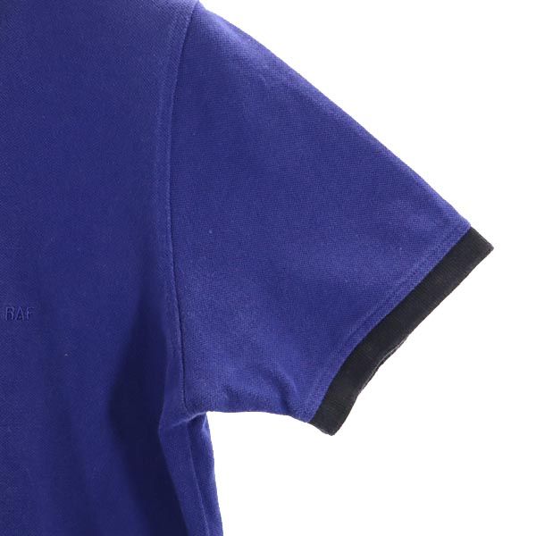 RAF SIMONS Short sleeve Polo shirt Blue Fawn Women Used