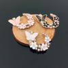 Engood 60Pcs Arc Butterfly Buckles  Sewing Trim & Embellishment Craft Flower Rhinestone Buttons for DIY Hair Accessories Wedding