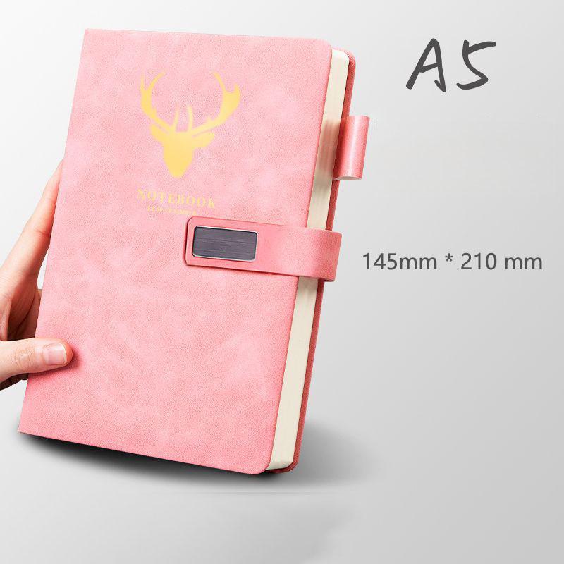 A5 Leather Notebook Diary Custom Logo Business Journal Writing Genuine Leather Handmade