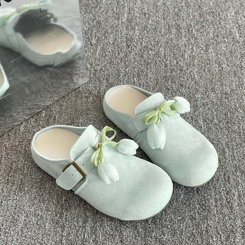 Birkenstocks väska huvud halvtofflor bär nya sommar superheta sandaler lata enkelsskor