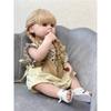 2023 Fashion Beautiful Soft Reborn Baby Realistic Mini Baby Reborn Child With Hair Entity Doll for Girl Toddler Birthday Gift 55cm