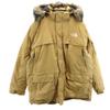 Down Jacket Beige Outdoor Hooded Men's Used