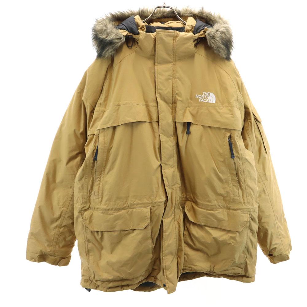 The North Face Пуховик бежевый Уличный с капюшоном Мужской Б/У