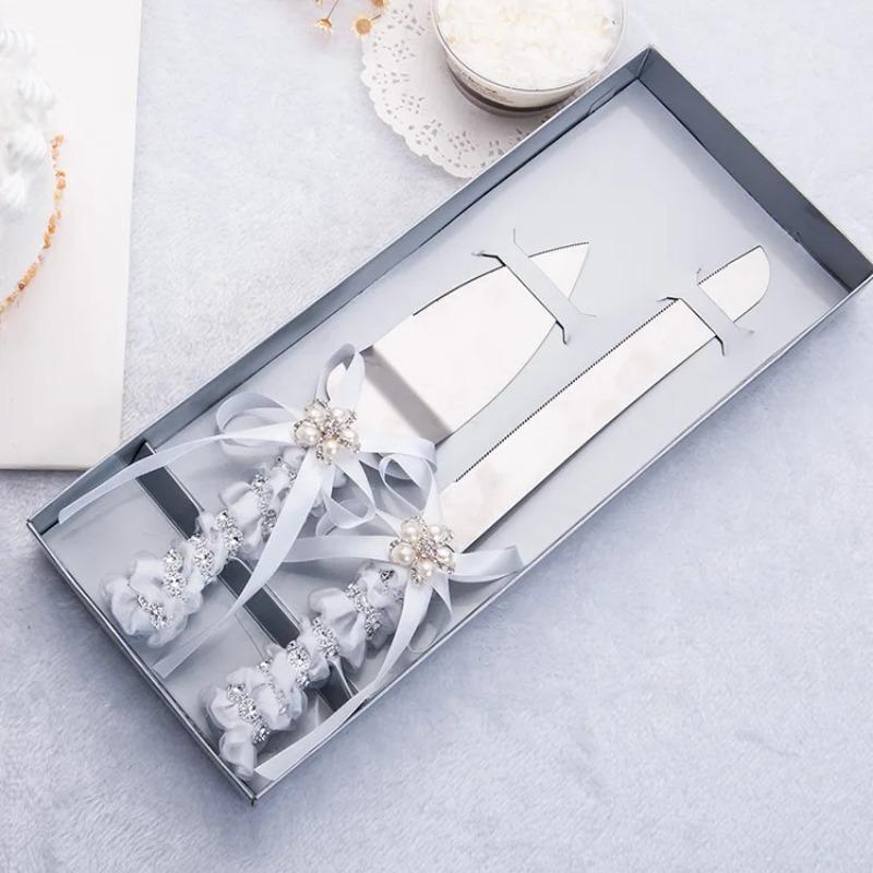 European Style Knife and Fork Set Gift Wedding Souvenir Wedding Stainless Steel Cake Knife and Spatula
