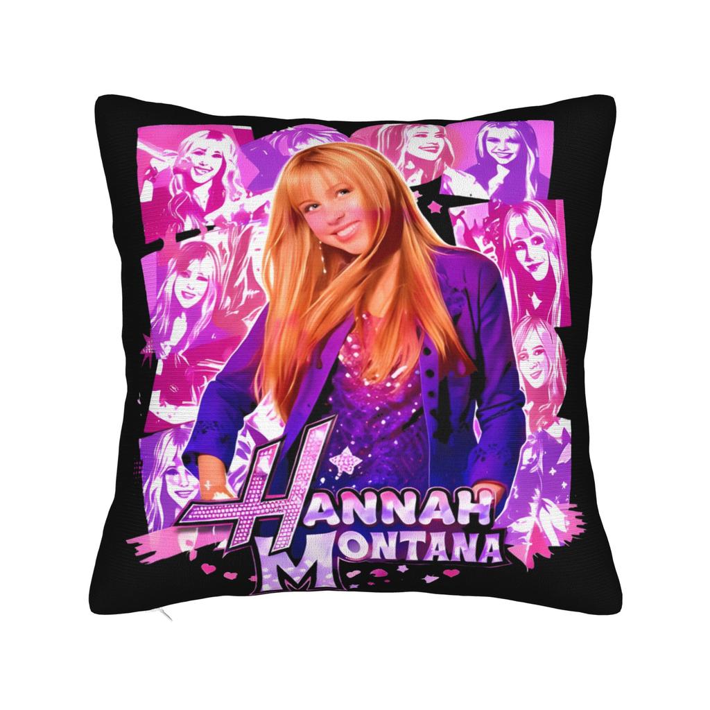 Hannah Montana Th Anniversary Comedy Pillowcases  Novelty Pillow Case For Sofa Home Decoration Square Pillow Cover