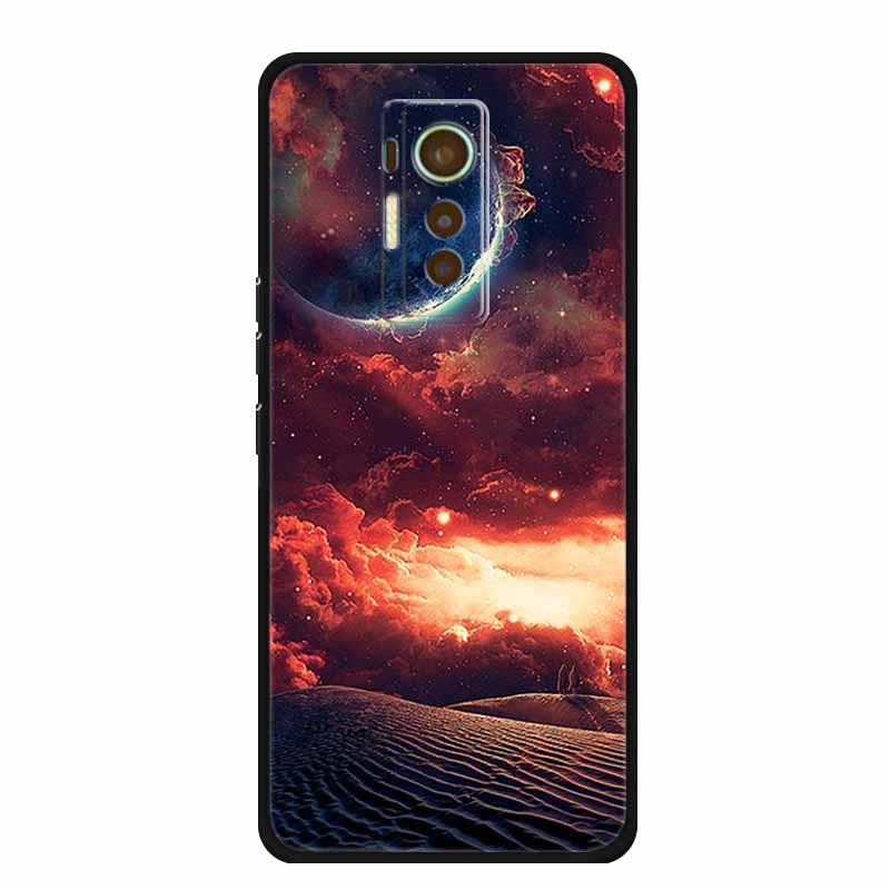 For Tecno Phantom X 2021 Case Animals TPU Silicone Soft Phone Cover Cases for PhantomX 2021 AC8 Protective Shockproof Wolf Shell