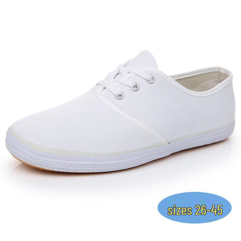 Unisex Białe Sneakersy do Tańca i Występów, Rozmiary 26-45, Antypoślizgowa Miękka Podeszwa dla Dorosłych i Dzieci