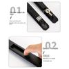Stainless Steel Door Handle Lock Invisible Window Latch Durable Handle Lock  Sliding Window