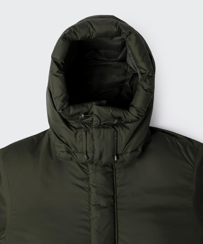 Musinsa Standard Non-Quilted Hooded Padded Jacket [Khaki]