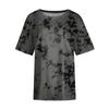 Women's Plus Size T-Shirt Summer Round Neck Short Sleeve Printed Basic Loose Top