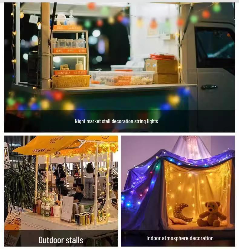 LED Camping Lantern Tent Light & Atmosphere Glow Strip with Measuring Tape Spotlight.