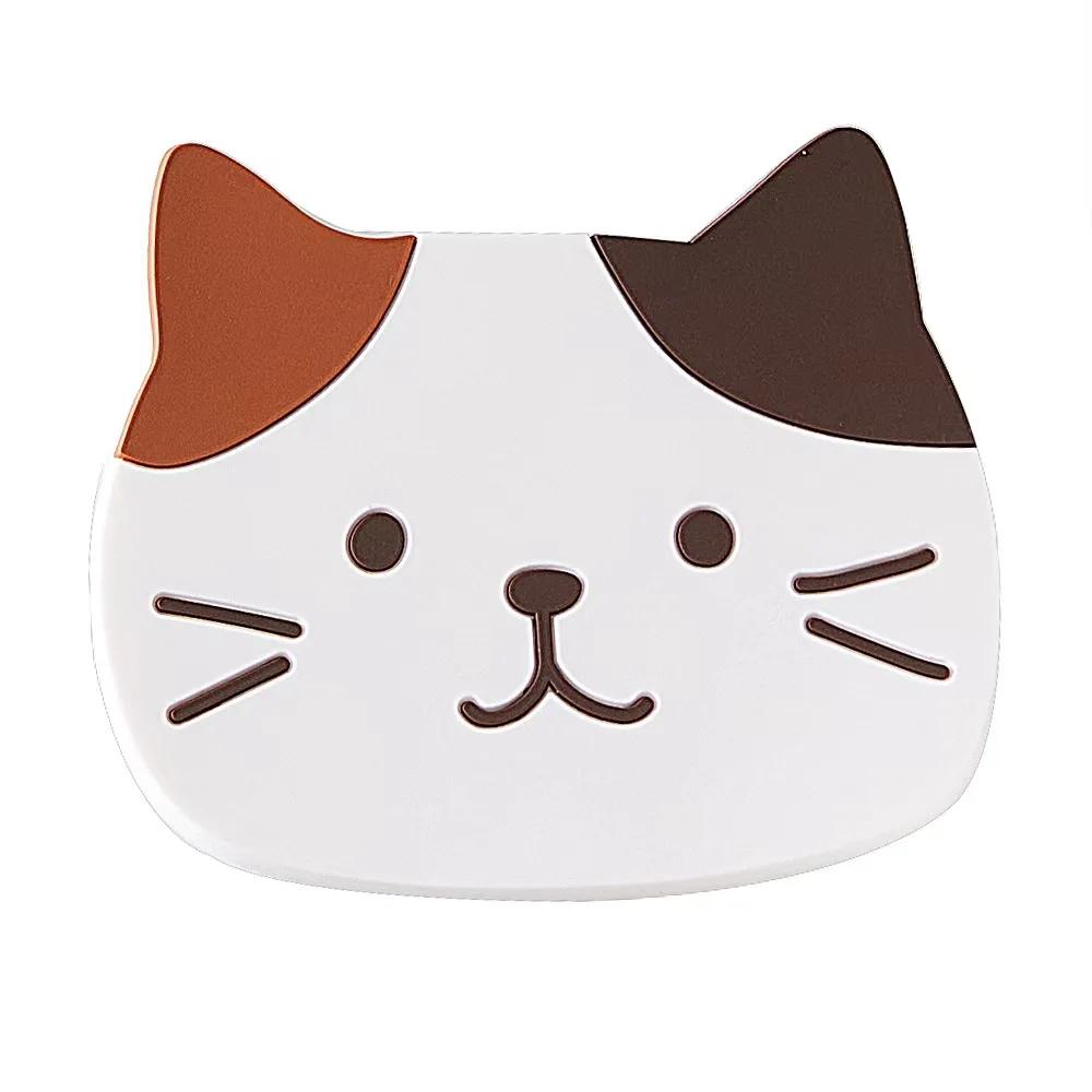 1pcs Cat Silicone Cup Coaster Mat, Waterproof & Heat Anti-slip and Anti-burn PVC Resistant Table Placemats