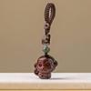 Sandalwood Zodiac Monkey Keychain Pendant for Men & Women, Retro Hanging Ornament