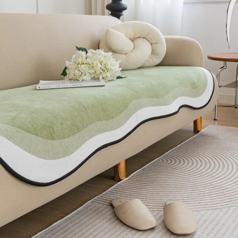 Irregular Shape Sofa Cushion Chenille Four Seasons Universal Sofa Towel Non-Slip European Couch Cover for Living Room Decor