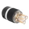 Monoso Power Plug Transparent Pure Copper 24K GoldPlated o Connector Power Plug
