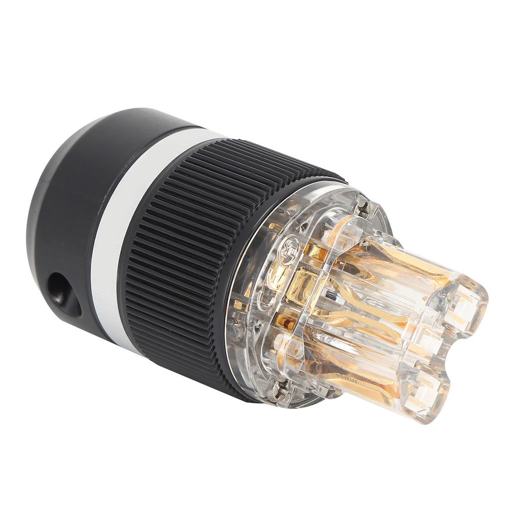 Monoso Power Plug Transparent Pure Copper 24K GoldPlated o Connector Power Plug