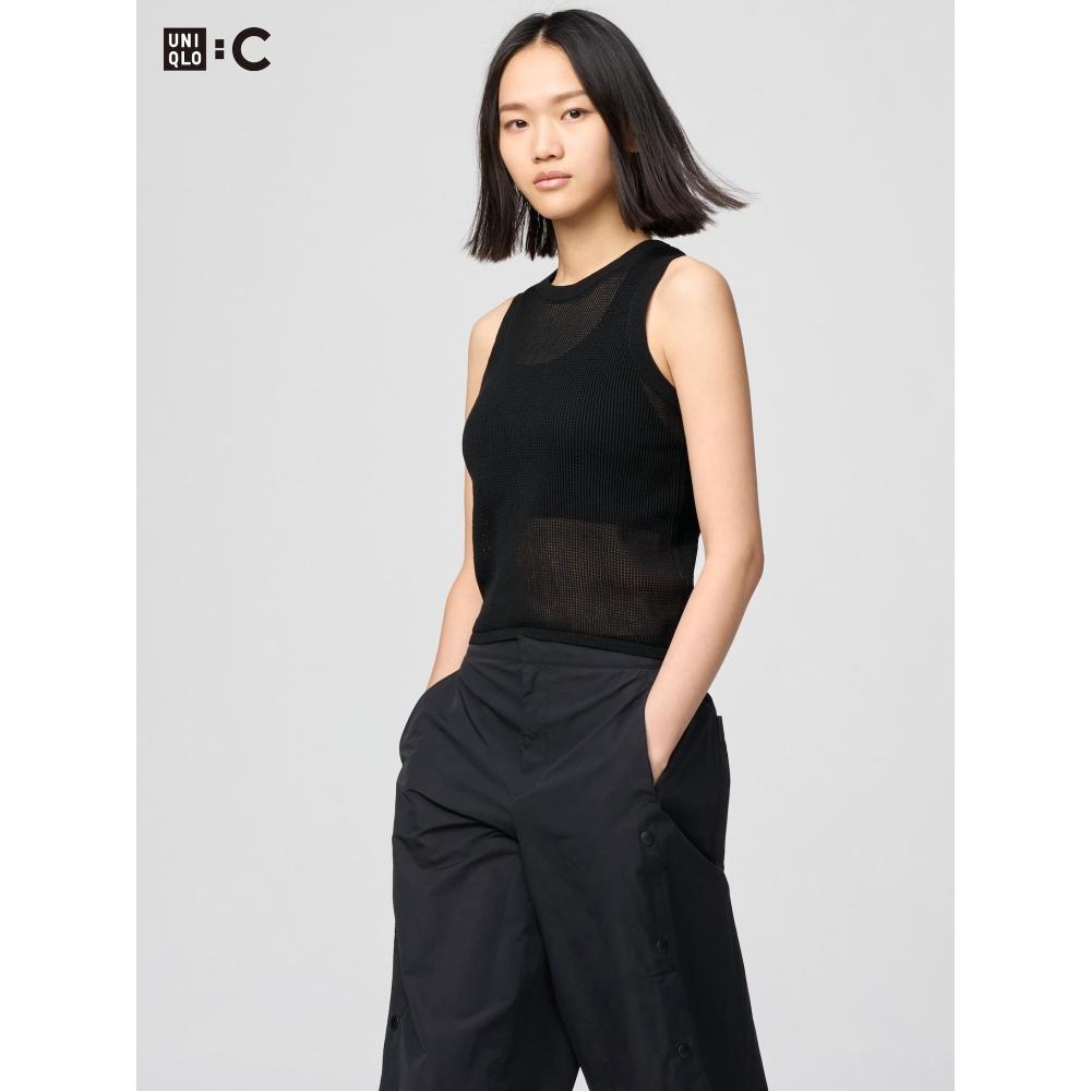 Uniqlo Mesh Crew Neck Sweater  Sleeveless 