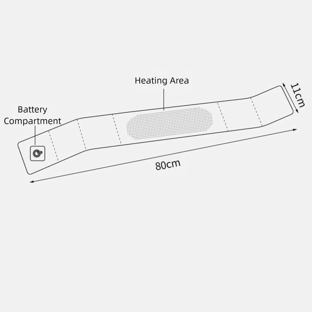 Not Include Battery USB Heated Scarf Temperature Control Shawl Fashion Neck Warmer Unisex