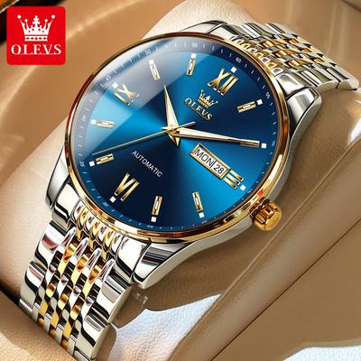 Nuovo orologio da uomo Top Orologio da uomo meccanico luminoso impermeabile doppio doppio calendario