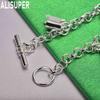 925 Sterling Silver Fashion Element Side Chain Charm Bracelet - Exquisite Gift Jewelry