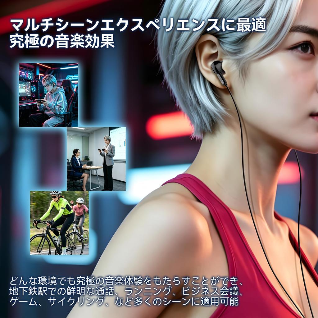 Wired Earphones with HiFi Audio Enhanced Noise Clear Adjustable Ergonomic Stereo Compatible with Smartphones and for and Black Microphone,