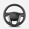 Black Microfiber Leather Car Steering Wheel Cover For Honda Crosstour 2012 Pilot Odyssey Accord 8 2008-2015 Car Accessories