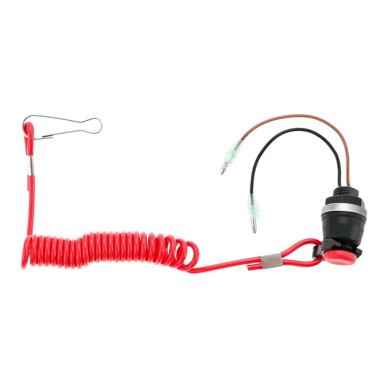 Boat Kill Switch Safety Toggle Switch Lanyard Tether Kit for Marine Tohatsu Outboard Engine Motor Urgent Stop Switch Kill Switch