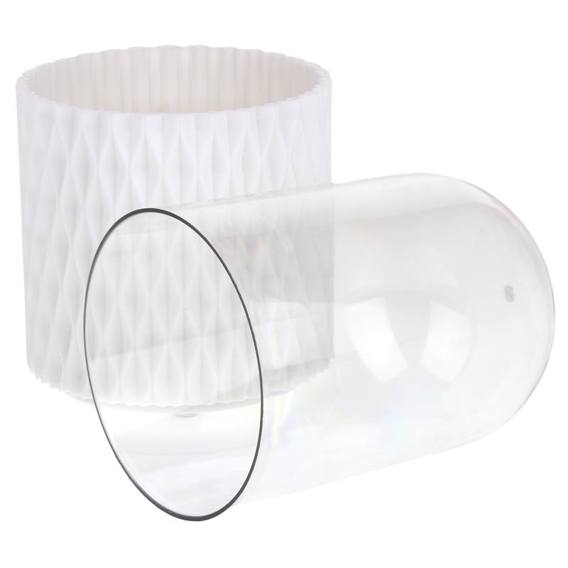 Rotating Makeup Brush Organizer Cosmetic Container