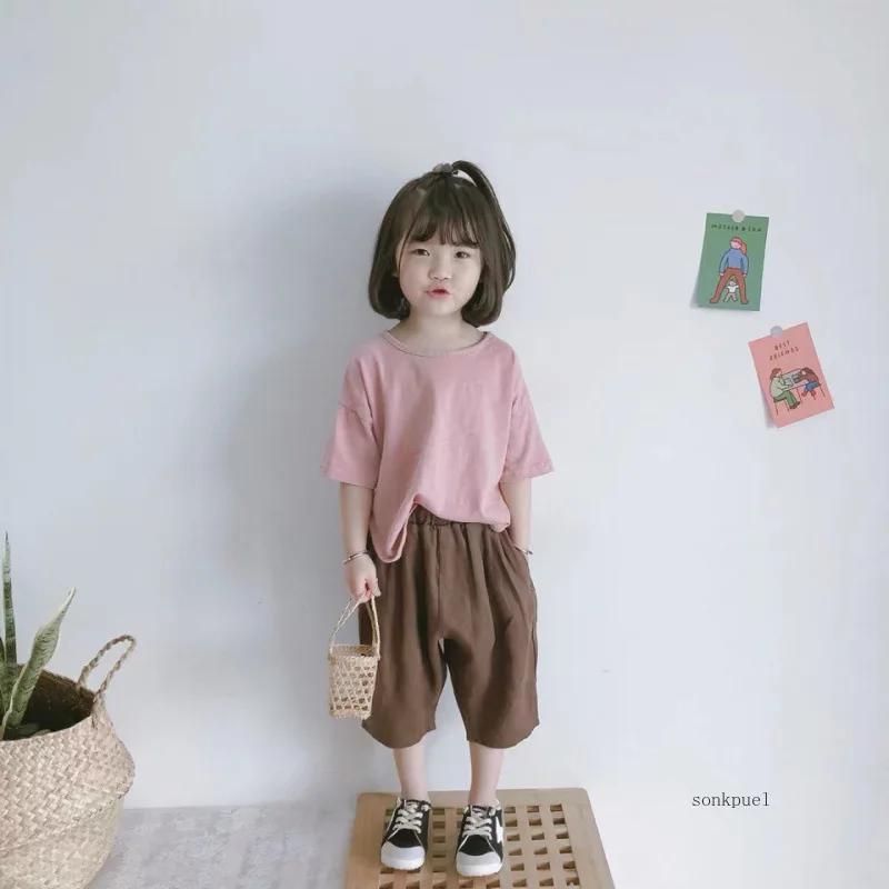 Summer Baby Kids  Clothes Cotton Boy Girls Shorts Solid Children's Short Casual Pants