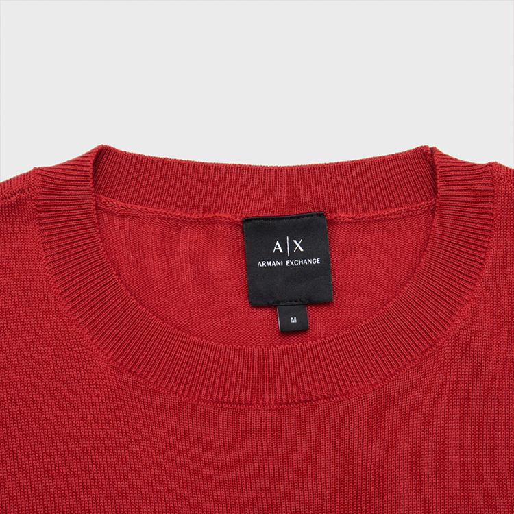Armani Exchange Dragon Letter Embroidered Crew Neck Long Sleeve Sweater Men sweater 3DZM2T-ZM3XZ-1435