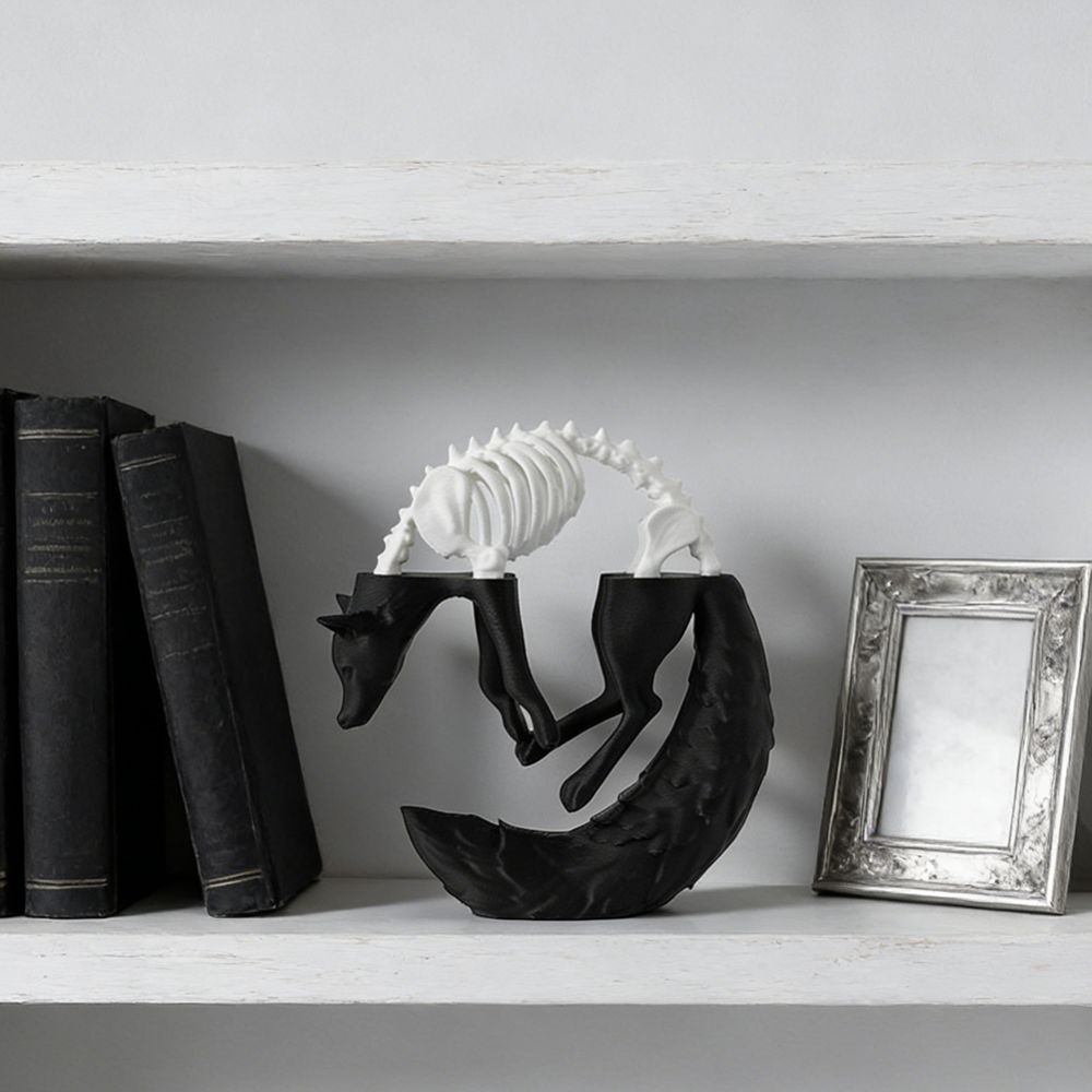 Simulation Wolf Desktop Decorations Creative 3D Printing Ornaments Home Decoration Edge Decoration