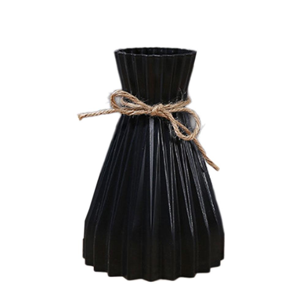 HOT Origami Vase Plastic Flower Vase European Pleated Vase Folding Paper Style Dry Flower Bottle Modern Decoration Vase