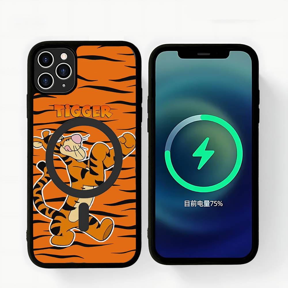 Cute T-Tigger Magsafe Magnetic Wireless For IPhone 16 15 14 13 12 11 17 Pro Max Plus Phone Case