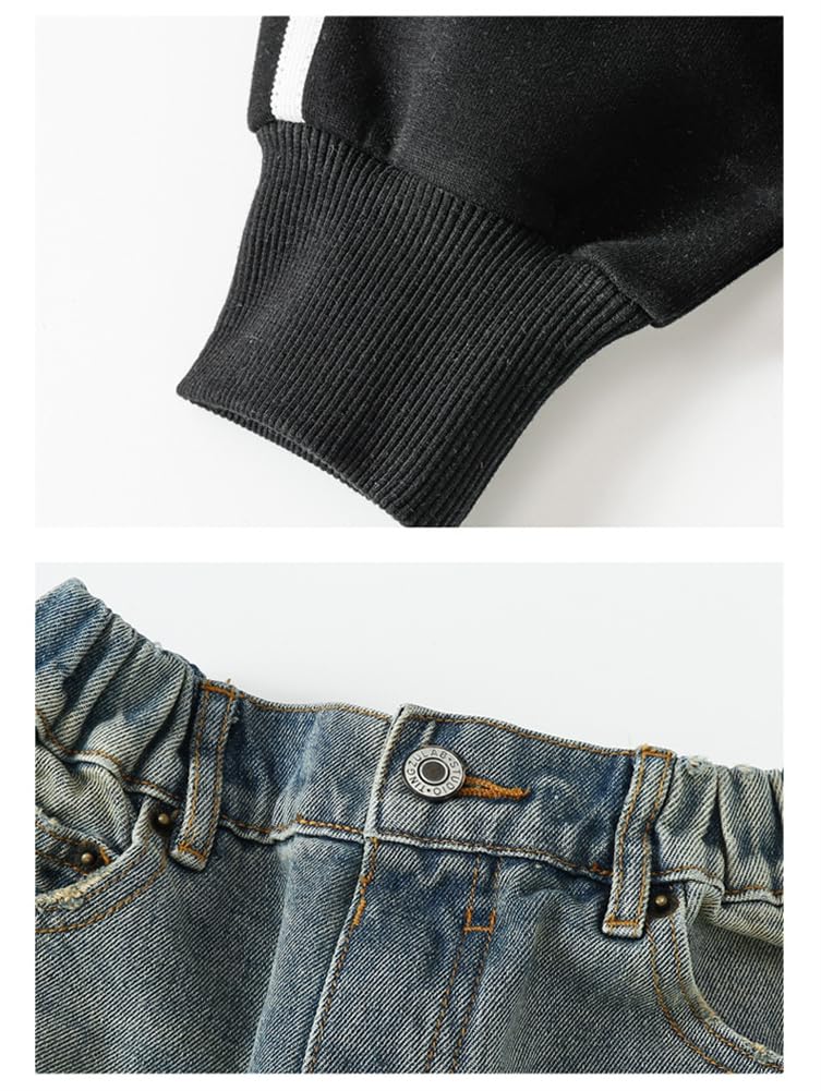 Set de haine pentru copii Set de top și de jos pentru fete Set 2 piese Elevii din școala elementară Set de tricouri pentru sport în aer liber Fete 120 130 140