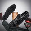 Fashion Luxury Brand Men's Classic Leather Loafers Men's Slip-On Driving Shoes Men's Striped Red Men Casual Shoes Moccasin Office Shoes